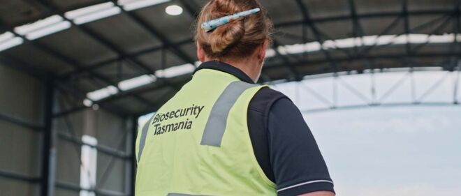 advertising clip, Biosecurity Tasmania, scanning visitors
